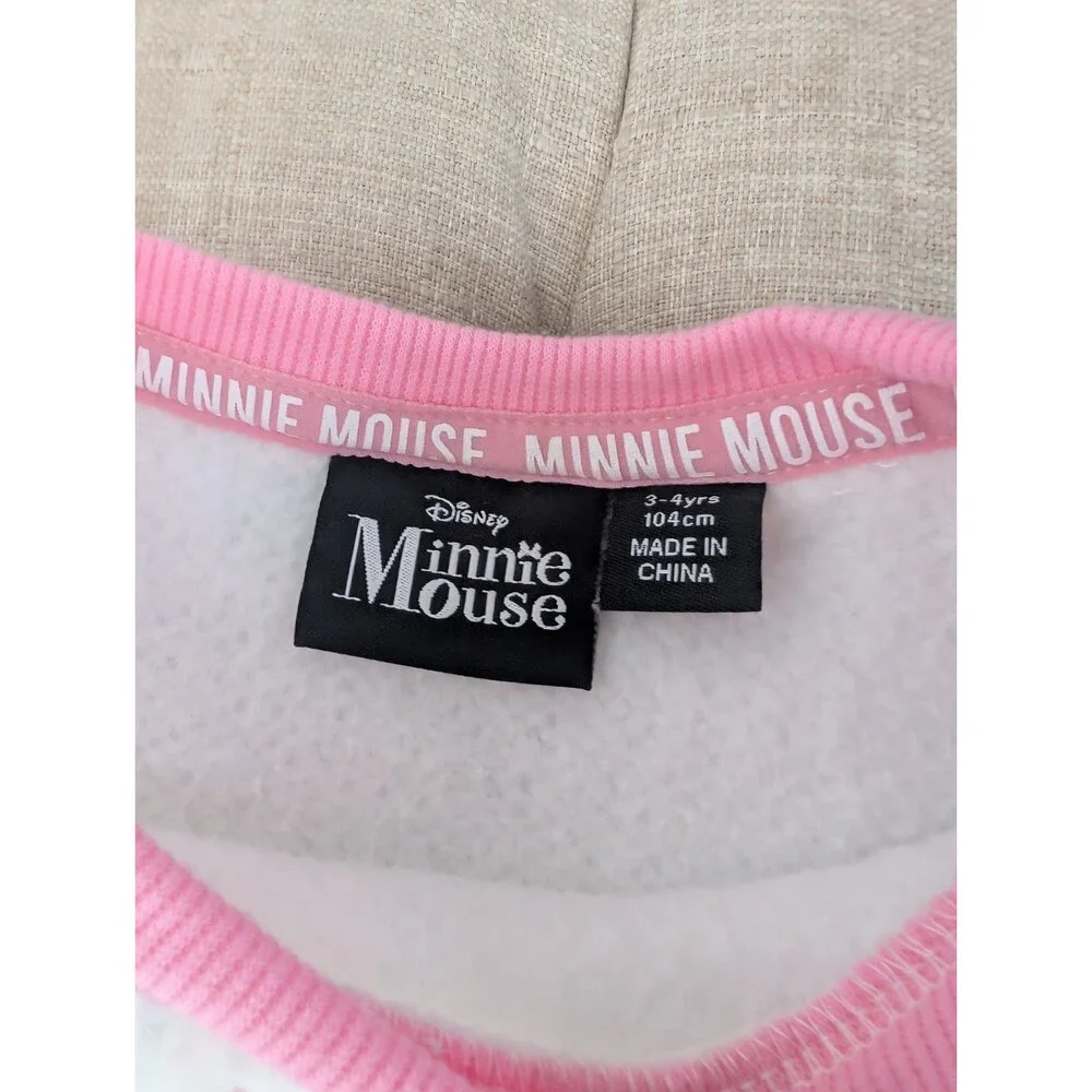 Primark Pajama Disney Minnie Mouse From Europe Size 3-4 Very Warm And Cozy